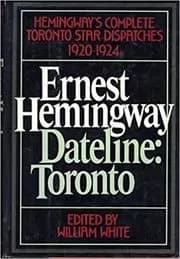 Book cover for "Dateline" by Ernest Hemingway