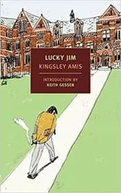 Book cover for "Lucky Jim" by Kingsley Amis