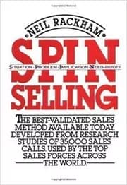 Book cover for "SPIN Selling" by Neil Rackham
