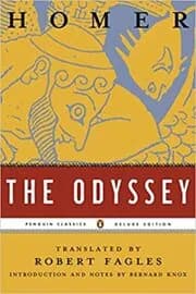 Book cover for "The Odyssey" by Homer